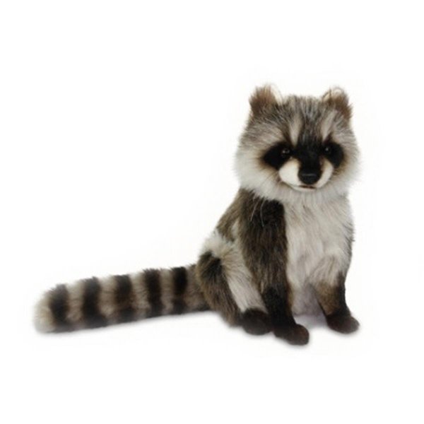 Unconditional Love 12.4 in. Racoon Seated Plush Toys - UN2586792